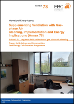 EBC Annex 78: STD – Long term field validation of gas phase air cleaning