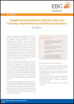 Factsheet: Supplementing Ventilation with Gas-phase Air Cleaning, Implementation and Energy Implications